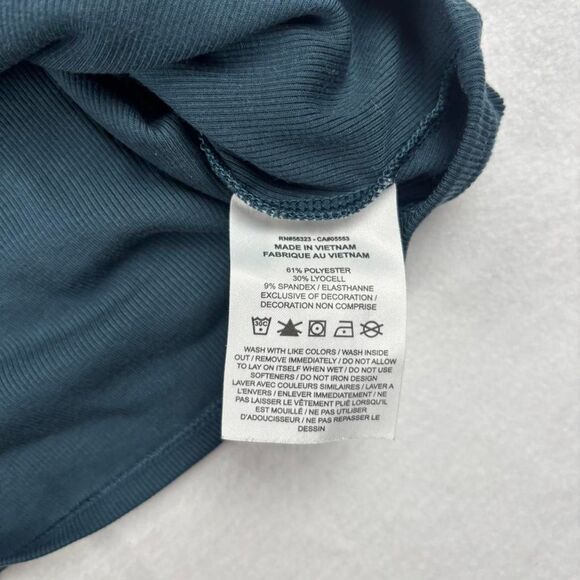 Nike Blue Cropped Tank Top Women’s Size M Athletic Workout Athleisure - Picture 3 of 6